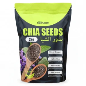 Superseedly Organic Chia Seeds 2kg Resealable Pack